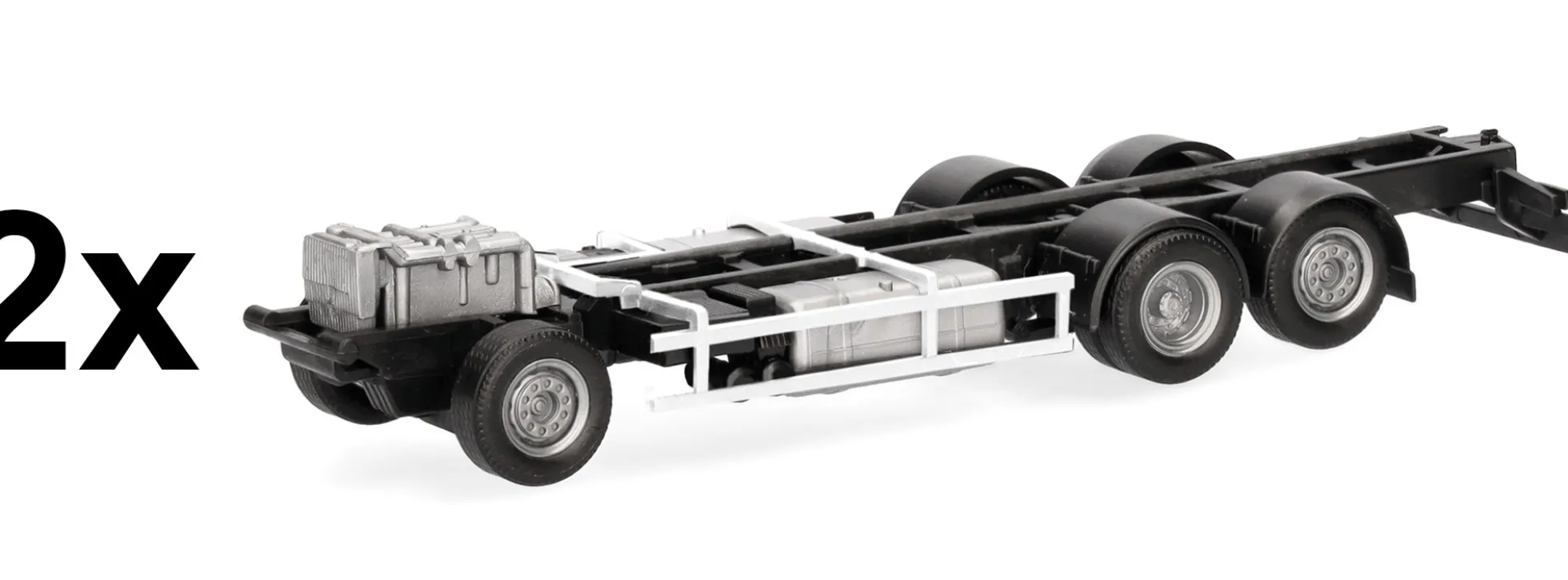herpa 085946 Fahrgestell 3achs Volvo Schweden | 2 Stück | Teileservice 1:87
