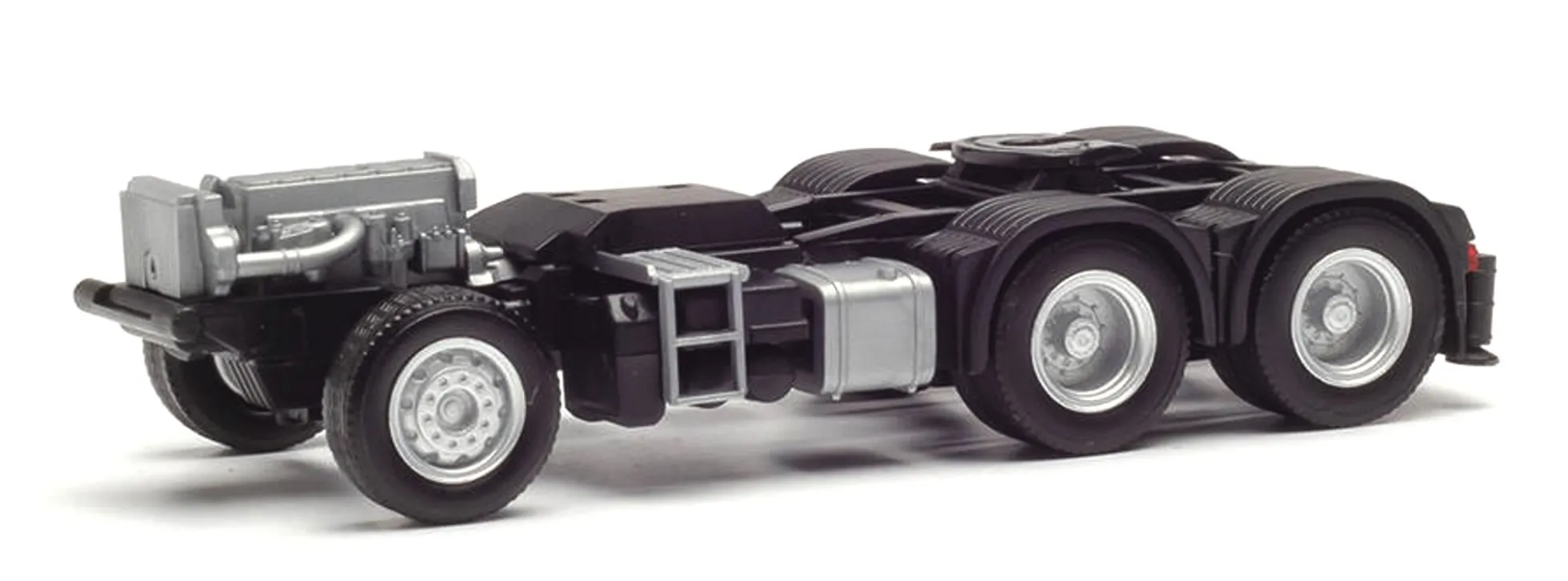 herpa 085335 Fahrgestell Mercedes-Benz 3achs mit Heckabstützung und Krankonsole 2 Stück Bausatz 1:87