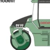 herpa 956949 Hamm Tandemwalze GEIGER | Baumaschinenmodell 1:87