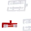 herpa 054713 Heckstossstange SCHMITZ weiß | 8 Stück | Zubehör für LKW-Modell 1:87