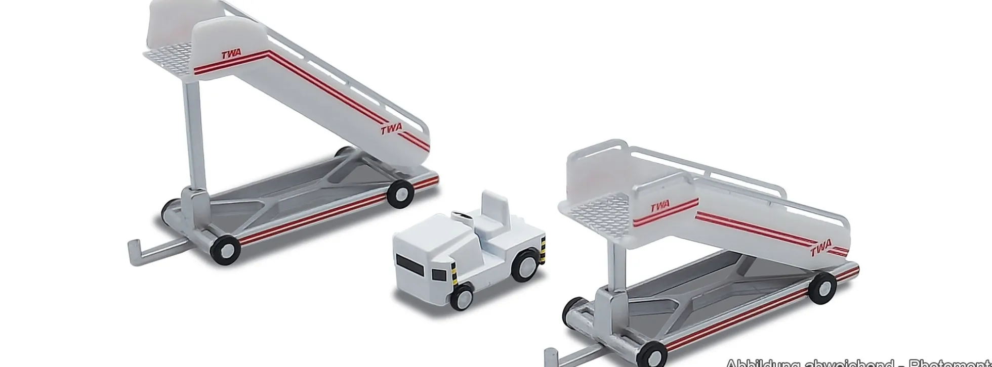 herpa 573122 Historische Fluggasttreppen TWA mit Schlepper | WINGS 1:200