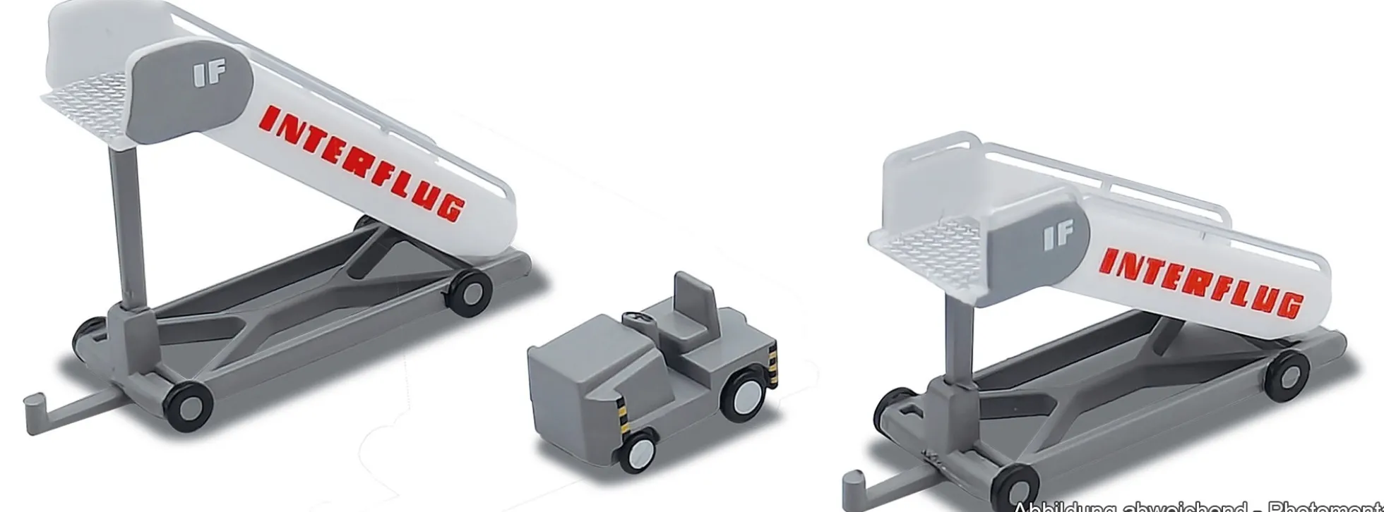 herpa 573153 Historische Fluggasttreppen Interflug mit Schlepper | WINGS 1:200