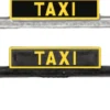 herpa 054553 Historische Taxischilder bedruckt - schwarz/silber | 2x 6 Stück | Zubehör 1:87
