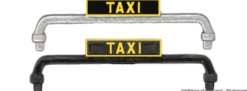 herpa 054553 Historische Taxischilder bedruckt - schwarz/silber | 2x 6 Stück | Zubehör 1:87