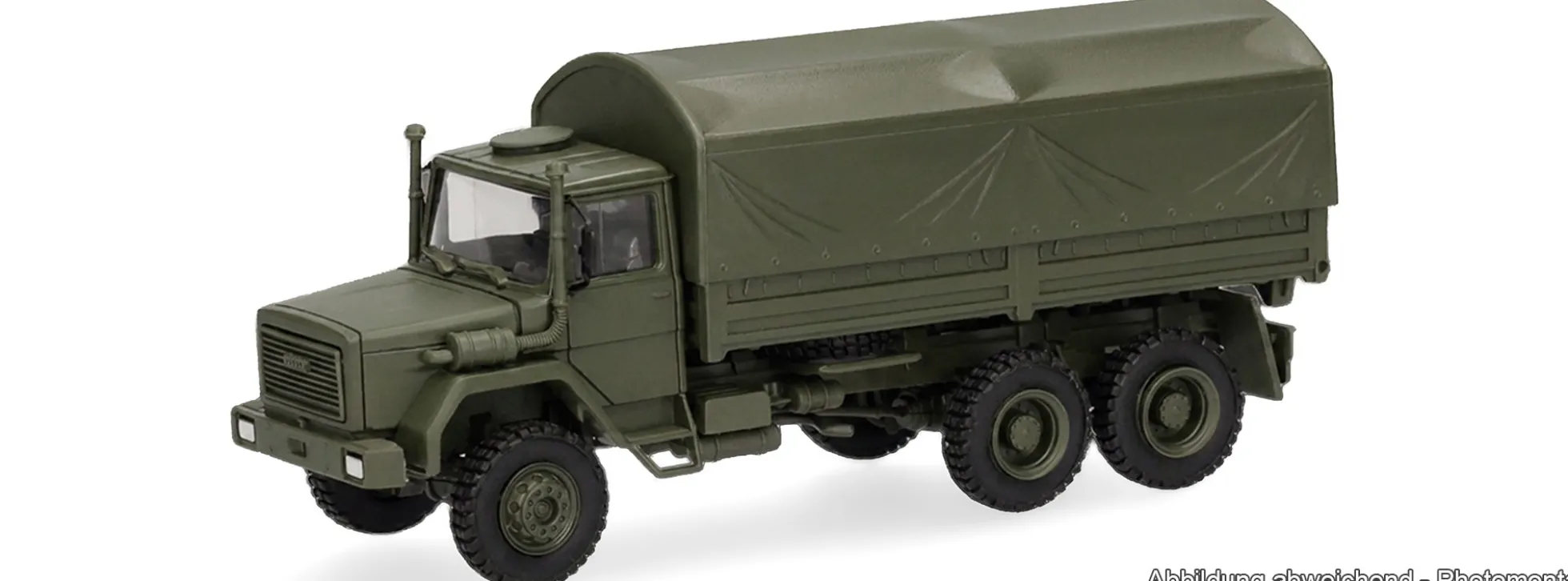 herpa 747387 Iveco Magirus 8t Planen-LKW Bundeswehr | Militärmodell 1:87
