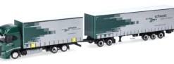 herpa 319607 Iveco S-Way Hängerzug - Spedition Schwarz | LKW-Modell 1:87