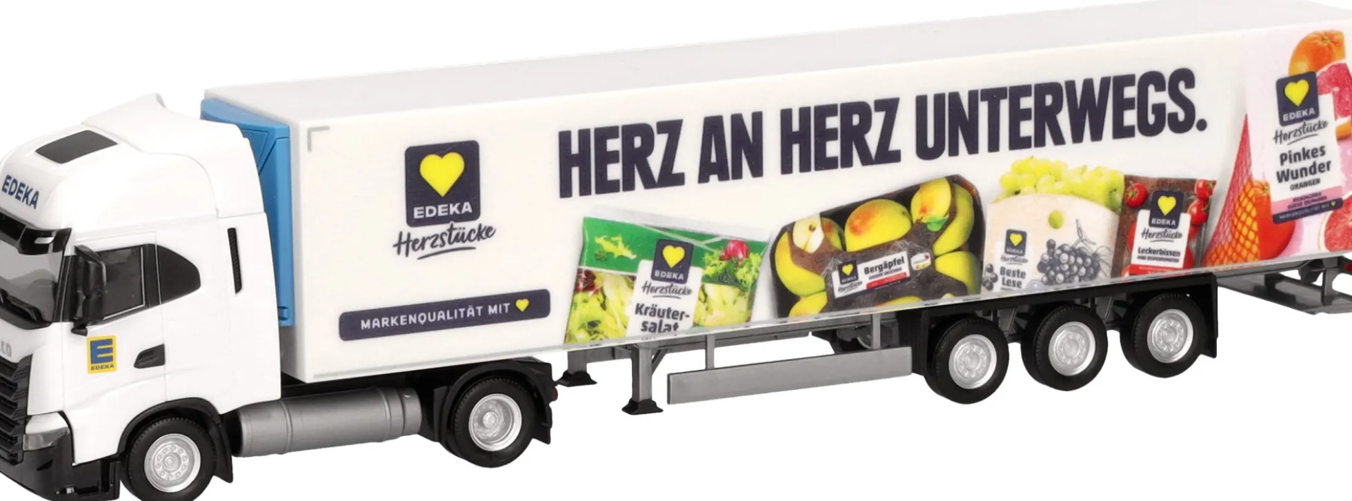 herpa 319027 Iveco S-Way Kühlkoffer-Sattelzug Edeka | LKW-Modell 1:87