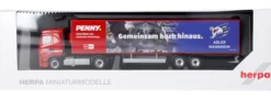 herpa 962087 Iveco S-Way Kühlkoffersattelzug PENNY DEL Adler Mannheim LKW-Modell 1:87