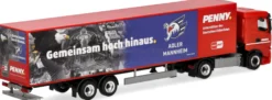 herpa 962087 Iveco S-Way Kühlkoffersattelzug PENNY DEL Adler Mannheim LKW-Modell 1:87
