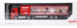 herpa 962025 Iveco S-Way Kühlkoffer-Szg. PENNY DEL Fischtown Pinguins Bremerhaven LKW-Modell 1:87