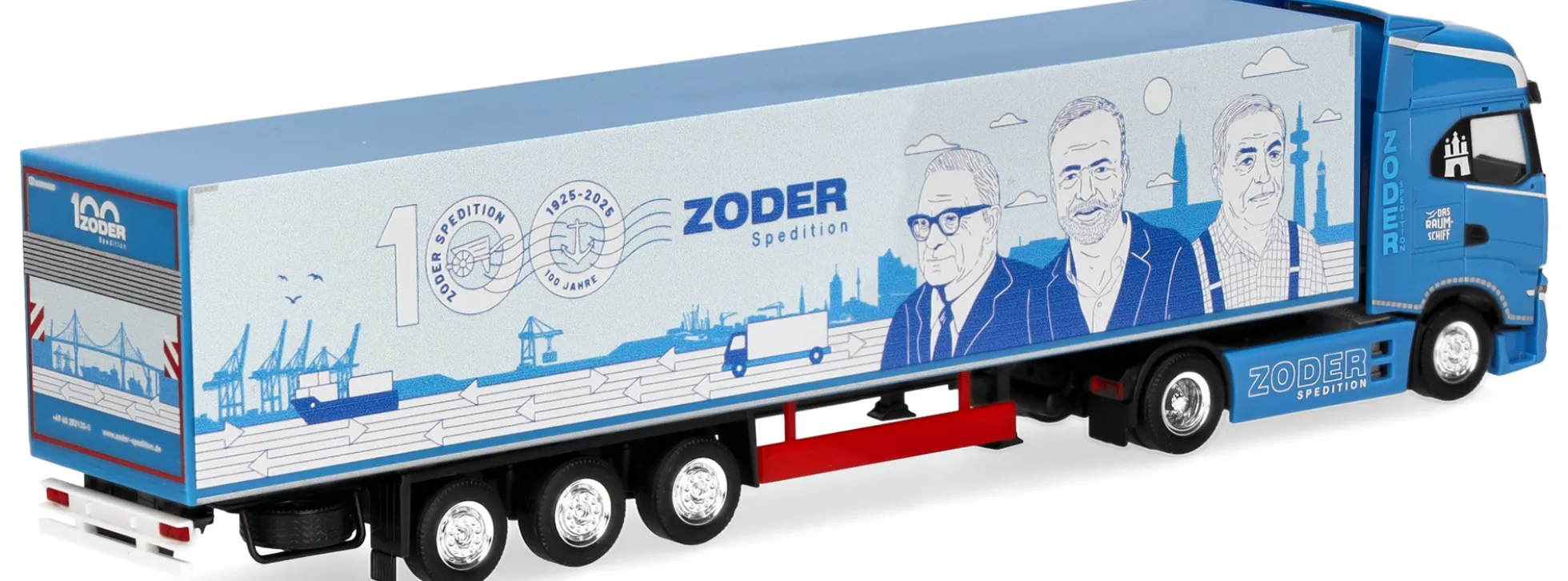herpa 961479 Iveco S-Way MY24 Koffer-Sattelzug - 100 Jahre Zoder | LKW-Modell 1:87