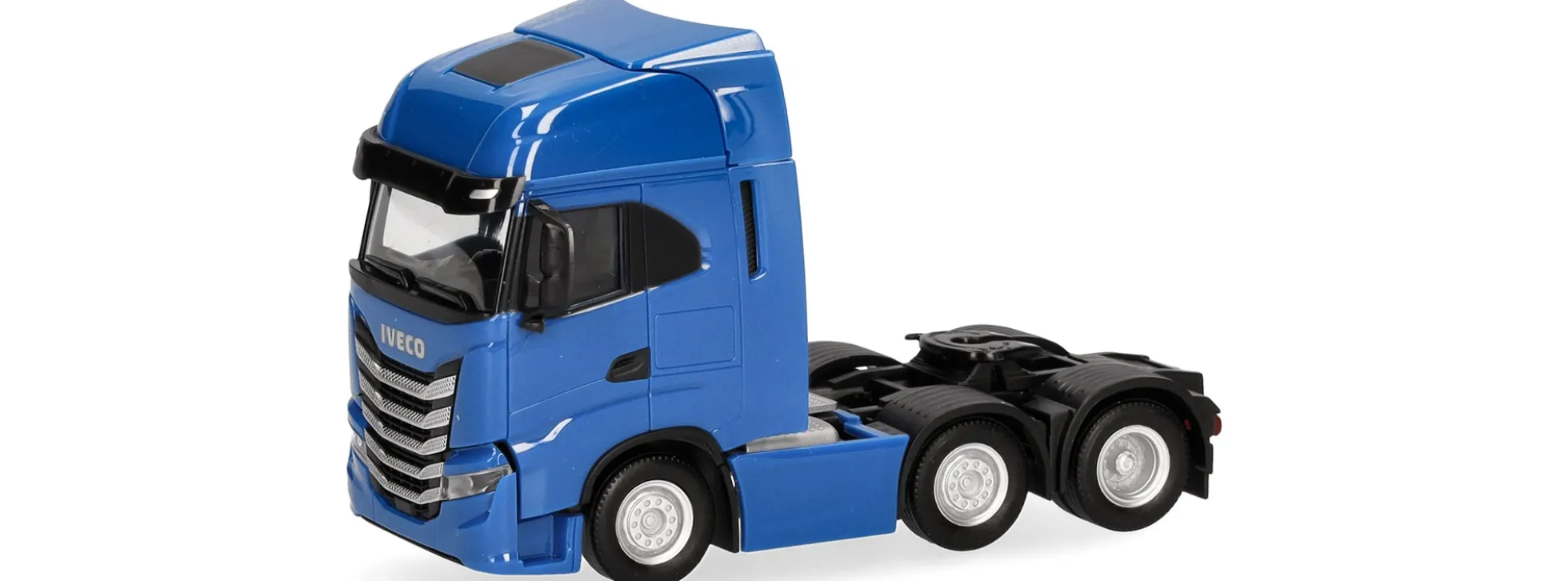 herpa 317122-003 Iveco S-Way 6x2 Solozugmaschine verkehrsblau LKW-Modell 1:87
