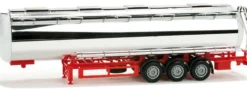 herpa 076180 Lebensmittelchromtank-Auflieger, unbedruckt 1:87