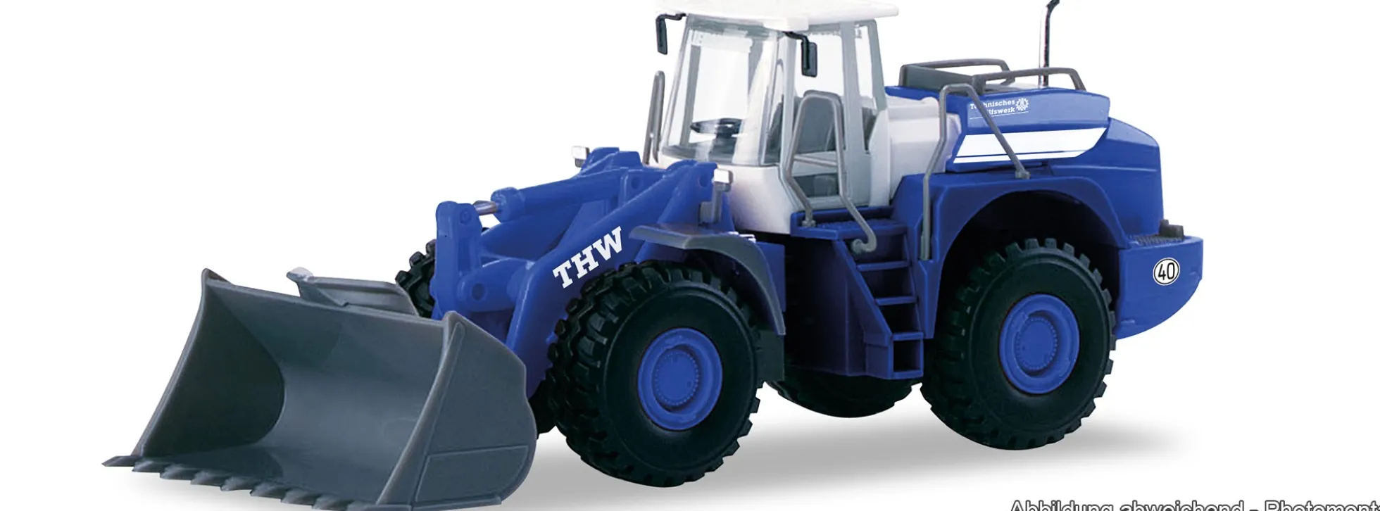 herpa 319812 Liebherr L580 Radlader THW | Blaulichtmodell 1:87