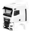herpa 086318 MAN eTGX GM mit Windleitblechen + Spiegelkamera weiß | 2 Stück | Ersatzfahrerhaus 1:87