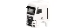 herpa 086301 MAN eTGX GX mit Windleitblechen und Spigelkamera weiß | 2 Stück | Ersatzfahrerhaus 1:87