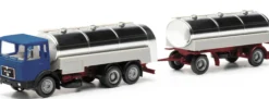 herpa 317238 MAN F8 Milchtank-Hängerzug LKW-Modell 1:87