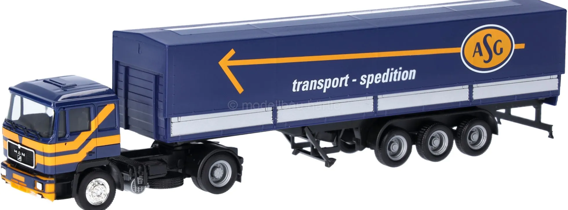 herpa 319638 MAN F90 Planen-Sattelzug ASG | LKW-Modell 1:87