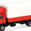 herpa 321754 MAN G90 Planen-LKW rot/weiß | LKW-Modlel 1:87