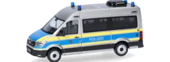 herpa 098526 MAN TGE Bus HD - Mobile Wache Polizei BaWü | Blaulichtmodell 1:87