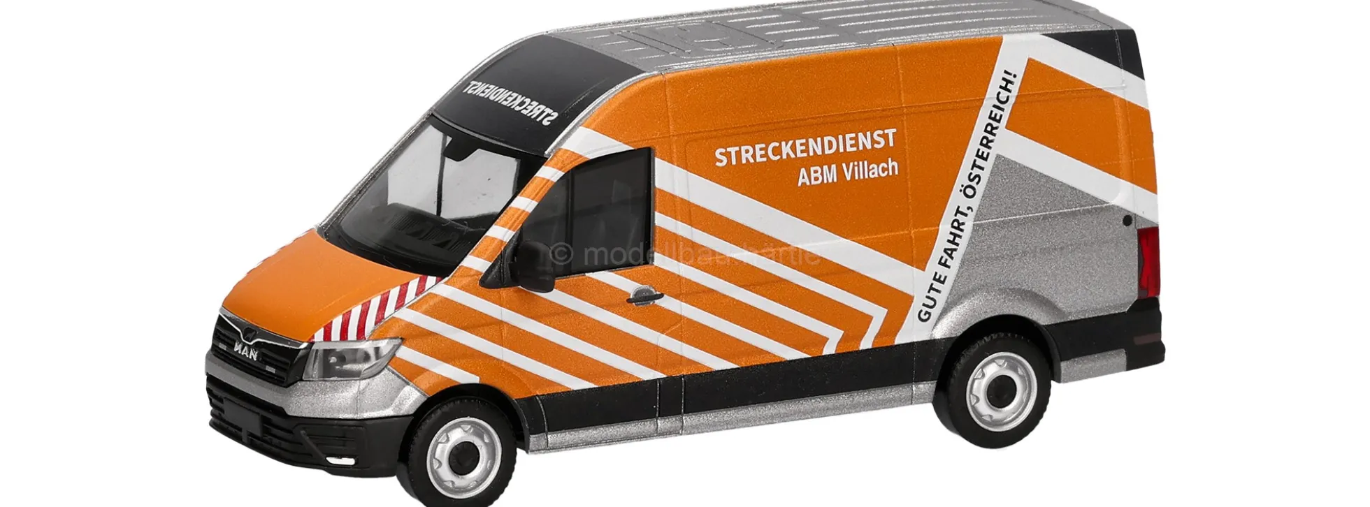herpa 099165 MAN TGE Kasten Hochdach ASFINAG ABM Villach | Modellauto 1:87
