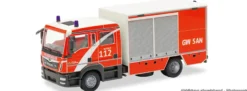herpa 099585 MAN TGL Euro6 GW-SAN - Berliner Feuerwehr | Blaulichtmodell 1:87
