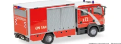 herpa 099585 MAN TGL Euro6 GW-SAN - Berliner Feuerwehr | Blaulichtmodell 1:87