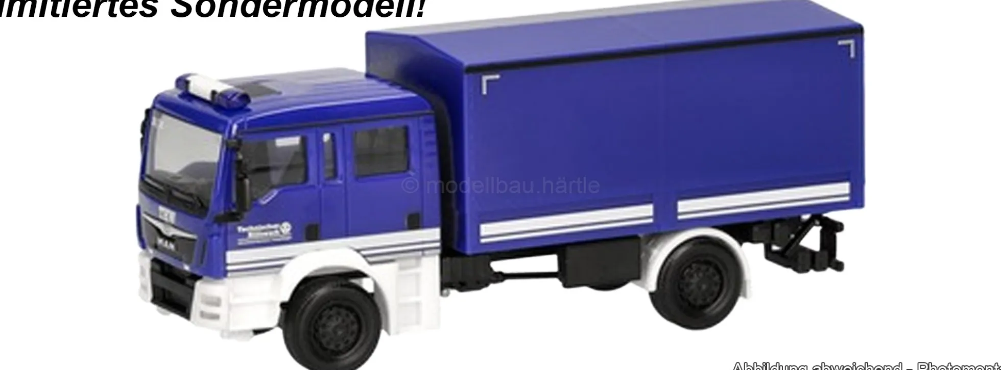 herpa 962384 MAN TGM MLW THW Hannover | Interschutz 2026 | Blaulichtmodell 1:87