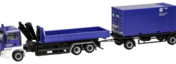 herpa 320863 MAN TGS M Wechsellader mit Anhänger - THW Singen | Blaulichtmodell 1:87