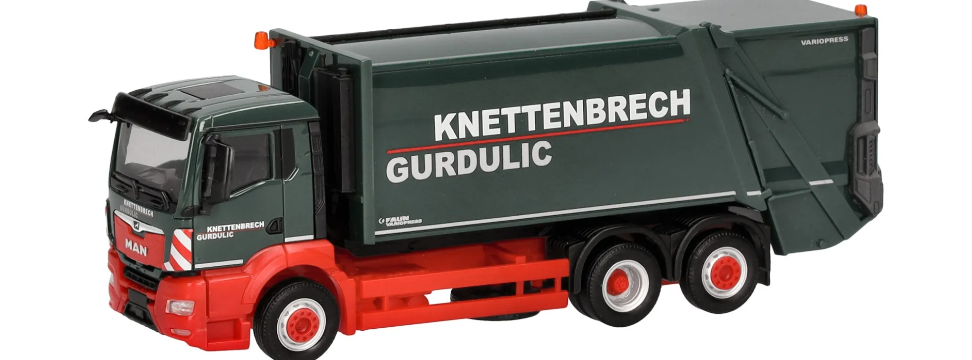 herpa 319379 MAN TGS NN Faun Pressmüllwagen Variopress Knettenbrech | LKW-Modell 1:87