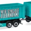 herpa 321457 MAN TGS TM Abrollmulden-Hängerzug KS Containerdienst | LKW-Modell 1:87