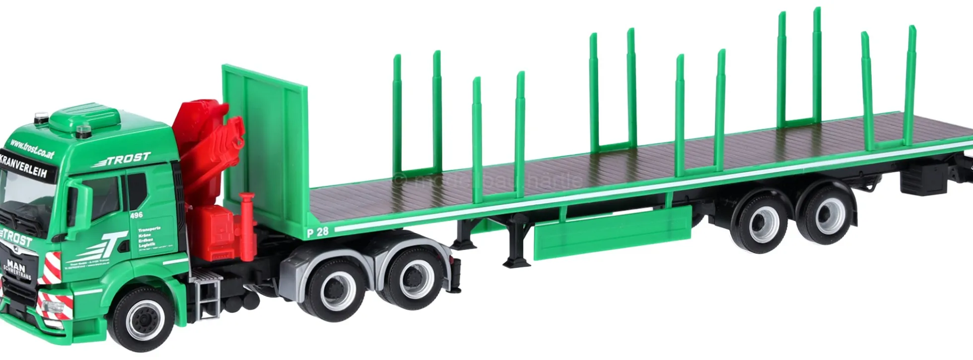 herpa 320368 MAN TGS TM Rungen-Sattelzug Trost | LKW-Modell 1:87