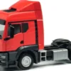 herpa 314572 MAN TGS TM Zugmaschine mit Windleitblechen, rot | LKW-Modell 1:87