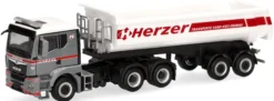 herpa 319164 MAN TGS TN Rundmuldensattelzug Herzer LKW-Modell 1:87