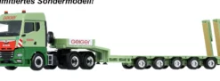 herpa 958585 MAN TGX GM Semitieflade-Sattelzug mit Rampen GEIGER | LKW-Modell 1:87