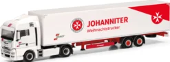 herpa 318150 MAN TGX XLX Euro6c Koffersatteluzug Wandt Johanniter Weihnachtstrucker LKW-Modell 1:87