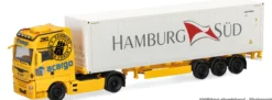 herpa 321969 MAN TGX XXL Euro6c Container-Sattelzug - Acargo / Hamburg Süd | LKW-Modell 1:87