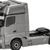 herpa 311533-006 MB Actros18 L Gigaspace Zugmaschine 2 achs mit Lampenbügel grau | LKW-Modell 1:87
