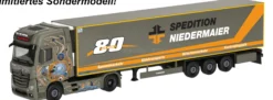 herpa 952040 MB Actros 18 L GS Kühlkoffer-Sattelzug Niedermaier 80 Jahre | PREMIUM | LKW-Modell 1:87