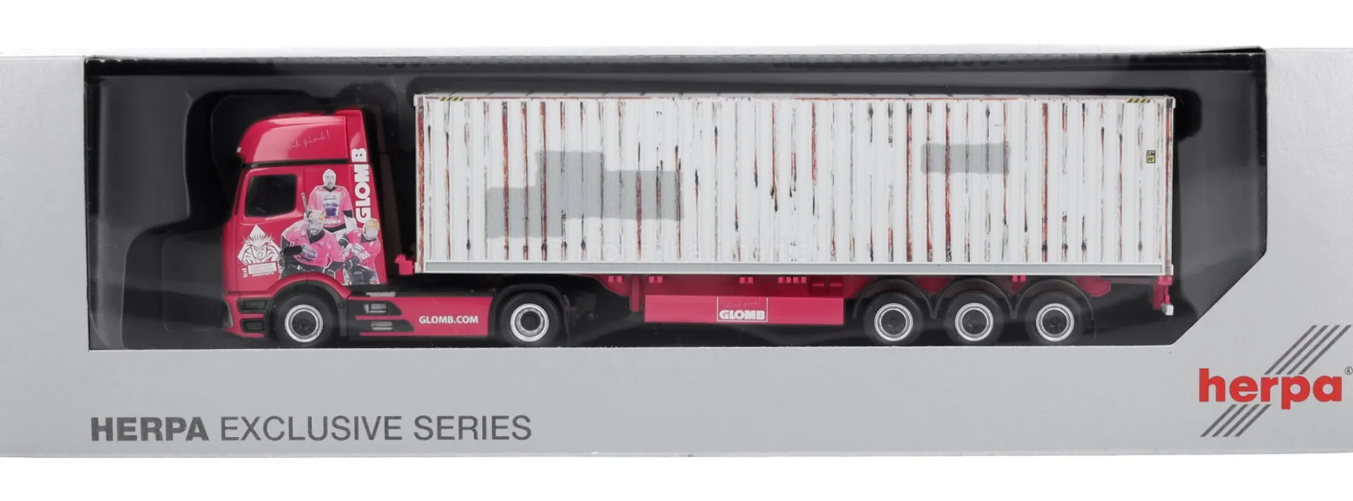 herpa 961226 MB Actros L ProCabin GS Container-Sattelzug - Glomb | LKW-Modell 1:87