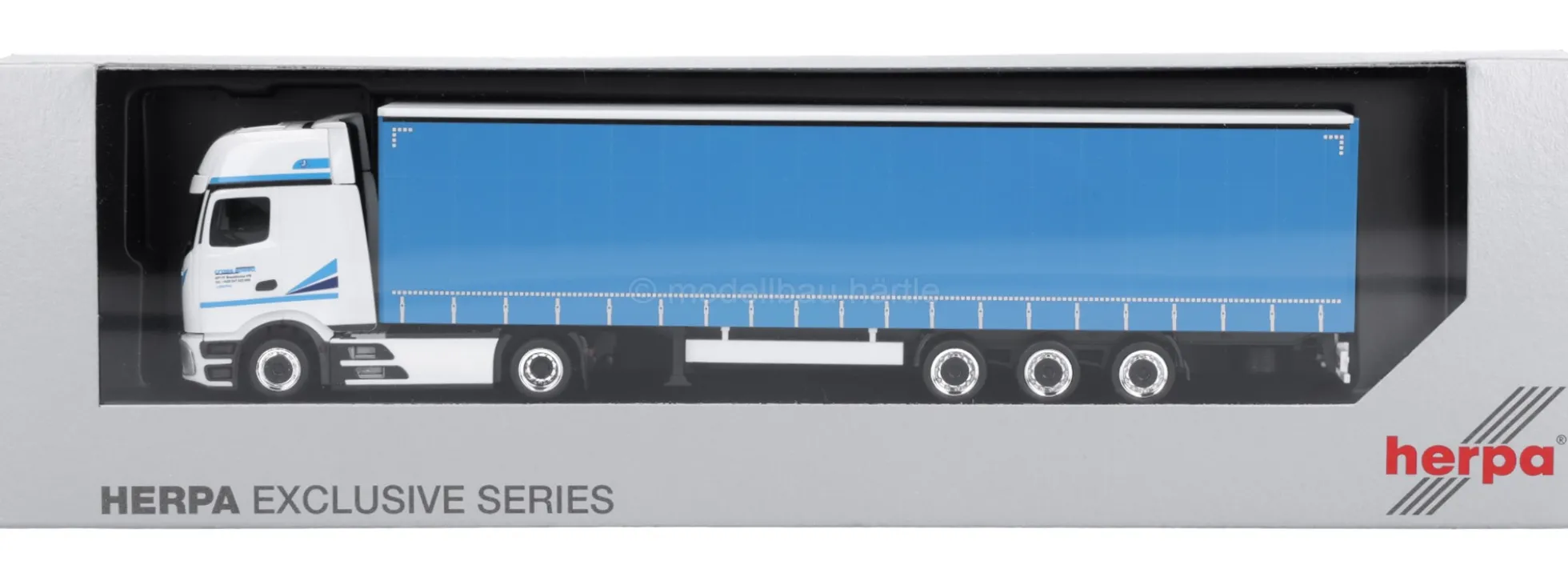 herpa 962674 MB Actros L ProCabin GS Gardinenplanen-Sattelzug - Cross Sped | LKW-Modell 1:87