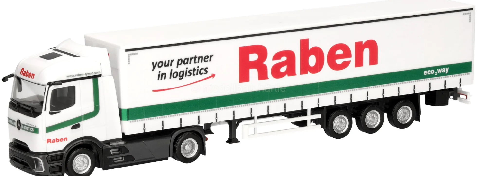 herpa 321044 MB Actros L ProCabin Streamspace Sattelzug - Raben Logistics | LKW-Modell 1:87