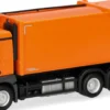 herpa 321839 MB Actros M Pressmüllfahrzeug kommunalorange | LKW-Modell 1:87