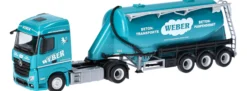 herpa 320351 MB Actros 18 Streamspace Eutersilo-Sattelzug Weber Betonpumpen | LKW-Modell 1:87