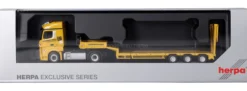 herpa 937740 MB Actros 18 Streamspace Semitieflade-Sattelzug - Leonhard Weiss | LKW-Modell 1:87