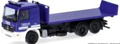 herpa 322201 MB Actros Wechsellader mit Abrollflat THW Frankfurt/Main | Blaulichtmodell 1:87