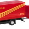 herpa 321266 MB Atego Planen-LKW Feuerwehr Logistik Gerätewagen | Blaulichtmodell 1:87