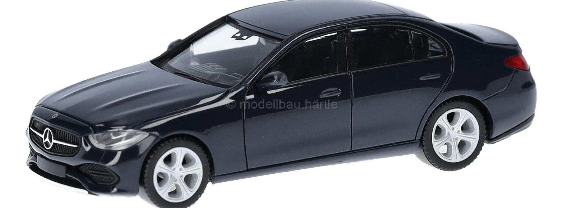 herpa 421003-003 MB C-Klasse Limousine - dunkelblau | Modellauto 1:87