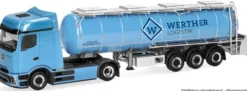 herpa 321778 MB eActros 600 Lebensmitteltank-Sattelzug Spedition Werther | LKW-Modell 1:87