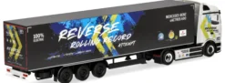 herpa 961462 MB eActros 600 ProCabin Koffer-Sattelzug - Reverse Rolling Record | LKW-Modell 1:87